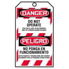 JJ Keller 29797 STOPOUT Bilingual Tags By-The-Roll - Danger Do Not Operate - Roll of 100 Tags