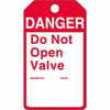 30008 by JJ KELLER - Perma-Tags™ - Danger Do Not Open Valve - 25-Pack Perma-Tags™