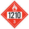 JJ Keller 3513 1210 Placard - Class 3 Flammable Liquid - 176 lb Polycoated Tagboard