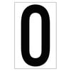 JJ Keller 2992 Individual 3.5" Vinyl Numbers - Clear "8" (eight)