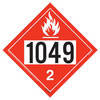 JJ Keller 3342 1049 Placard, Division 2.1, Flammable Gas, 4 mil, Vinyl Permanent Adhesive