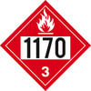 3377 by JJ KELLER - 1170 Placard - Class 3 Flammable Liquid - 176 lb Polycoated Tagboard