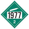 3472 by JJ KELLER - 1977 Non-Flammable Gas Division 2.2 Hazardous Material Placard