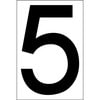 JJ Keller 3160 Individual 4" Vinyl Numbers - 4" Vinyl - 5 (five)