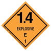 35995 by JJ KELLER - Explosives Label - Class 1, Division 1.4E - Paper - Roll of 500