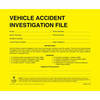 JJ Keller 3886 Document Wallet Vehicle Accident Investigation File Packet - 11-3/4in x 9-1/2in