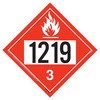 45189 by JJ KELLER - 1219 Placard - Class 3 Flammable Liquid - .024" Aluminum