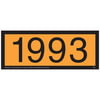 45238 by JJ KELLER - 1993 Orange Panel - 4 mil Vinyl Permanent Adhesive