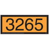 JJ Keller 45247 3265 Orange Panel - 4 mil Vinyl Permanent Adhesive