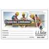 JJ Keller 47372 Confined Spaces: Entry Team Training - Construction Activities - Wallet Cards - Wallet Cards - Spanish