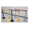 JJ Keller 47817 Blockade Retractable Belt Tape Barriers - Steel, Yellow Post, Black Belt