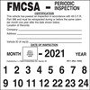 4911 by JJ KELLER - FMCSA Periodic Inspection Label - 5" x 5"