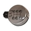Newstar S-8800 Manual Transmission Range Valve Manual Transmission Range Valve - Chrome Plated Cover, 1/16" NPT, 3 Position