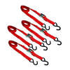 Ancra SL27 Cambuckle Tie Down Strap Cambuckle Tie Down Strap - 4 pack, 1 in. x 72 in., Red, For 300 lbs. Working Load Limit,