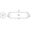 Tectran 2000-01 Air Brake Reservoir Air Brake Reservoir - 29-7/16 in. Length, 8 in. O.D, 1425 Vol Cu. In., Type 1