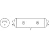 Tectran 2001A Air Brake Reservoir Air Brake Reservoir - 27-1/2 in. Length, 9-1/2 in. O.D, 1488 Vol Cu. In., Type 2