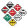 JJ Keller 52172 Basic Flip Placard - 8 Legend, Worded, Galvanized Steel Back Plate, 2 Clipped Corners - 8-Legend, 2 Clipped
