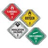 JJ Keller 52174 Basic Flip Placard - 4 Legend, Worded, Galvanized Steel Back Plate, 2 Clipped Corners - 4-Legend, 2 Clipped