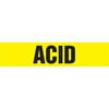 52528 by JJ KELLER - Acid Pipe Marker - ASME/ANSI - Yellow, Self-Stick Vinyl, 4" x 24"