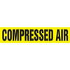 53008 by JJ KELLER - Compressed Air Pipe Marker - ASME/ANSI - Yellow, Snap Tite, 14" x 12"