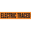 JJ Keller 53306 Electric Traced Pipe Marker - ASME/ANSI - Orange, Snap Tite, 9" x 8"