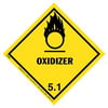 55366 by JJ KELLER - Class 5 Oxidizer Labels - Paper, 50 Sheets/Pk (2 Labels/Sheet)