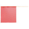 JJ Keller 58096 Warning Flag, with Red Mesh Jersey and Hardwood Dowel