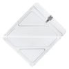 JJ Keller 584 Vehicle Document Holder Split Rivetless Aluminum Placard Holder - Painted White, 11-7/8 in. x 13-3/4 in.