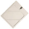 JJ Keller 585 Rivetless Aluminum Placard Holder with Back Plate - Placard Holder - Painted White