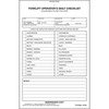 JJ Keller 7779 Forklift Operator Daily Checklist - Book Format, Carbonless - 2-ply, carbonless, book format