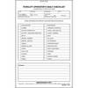 JJ Keller 955 On-Board Diagnostics Reference Book Forklift Operator Daily Checklist - Book Format w/ Carbon - 2-ply, with