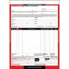 JJ Keller 958 Hazardous Materials Straight Bill of Lading - 3-ply, carbonless, snap-out, 8.5" x 11.75" (0.75" top tear-off),