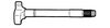 Euclid E-9653 Air Brake Camshaft Air Brake Camshaft - Drive Axle, 16.5 in. Brake Drum Diameter, Left Hand