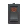 ECCO A9901 Rocker Switch Rocker Switch - Illuminated, 12 Volt, Amber