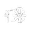 993711202 by HORTON - MS8 - 8 Blade Nylon Fan