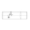 A03-34838-160 by FREIGHTLINER - Fuel Tank - Aluminum, 22.88 in., LH, 70 gal, Plain, Auxiliary