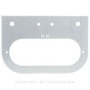 TL60724 by FREIGHTLINER - Marker Light Mounting Bracket - Aluminum, Silver, 209.55 mm x 141.99 mm