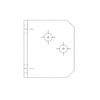 619019000 by FREIGHTLINER - Horn Bracket - Steel, Black, 3.04 mm THK