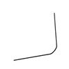 Freightliner 2246988002 Sleeper Divider Curtain Track Assembly Sleeper Divider Curtain Track Assembly - Aluminum, Black,