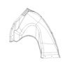 Freightliner 22-54530-005 Fender Panel Fender Panel - Right Side, Polyethylene
