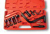 CTA Tools 2112 Engine Valve Spring Compressor Overhead Camshaft Valve Spring Compressor Tool Kit with Multiple Adapters