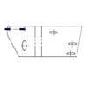 Freightliner A05-15302-000 Radiator Surge Tank Mounting Bracket Radiator Surge Tank Mounting Bracket - Steel, 3.03 mm THK