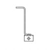Freightliner A16-14475-002 Leveling Valve Linkage Bracket Leveling Valve Linkage Bracket - Left Side, Steel