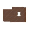 Freightliner A18-69092-003 Sleeper Side Panel Trim Sleeper Side Panel Trim - Upholstery, Sidewall, Vent, Brown, Polyester,