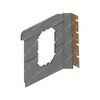 Freightliner A18-71270-101 Sleeper Side Panel Trim Sleeper Side Panel Trim - Upholstery, Sidewall, Window, Gray, Polyester,
