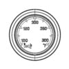 Freightliner A2254076111 Differential Temperature Gauge Differential Temperature Gauge - 2.21 in. Length