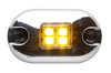 Whelen Engineering 0SA00MCR Marker Light Marker / Clearance Light - Amber LED, Clear Lens, Chrome Bezel