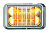 40AA5SCR by WHELEN ENGINEERING - 400 Series Emergency Warning Light, Dual Level, Linear Super LED, Amber, 1.8/0.72 AMP, 12V