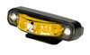 IONV3A by WHELEN ENGINEERING - Multi-Purpose Warning Light - ION V-Series, Amber, Black Housing, Universal Mount, 180° Warning