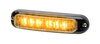 Whelen Engineering MCRNSA Warning Light Head Surface-Mounted Lighthead - Micron Series, Clear Lens, Amber LED, 12 VDC